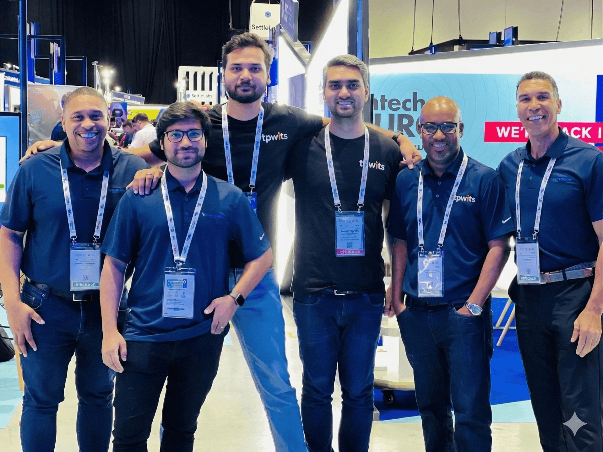 TPWITS team at a technology conference